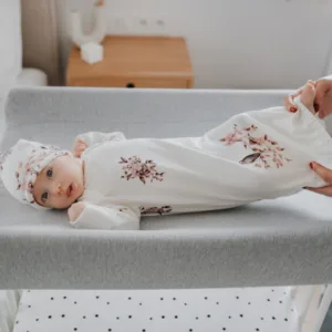 Cearceaf pentru masa de infasat din bumbac Pink Sleepee