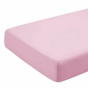 Cearceaf roz KidsDecor cu elastic din bumbac 60 x 85 cm