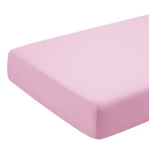 Cearceaf roz KidsDecor cu elastic din bumbac 70x110 cm
