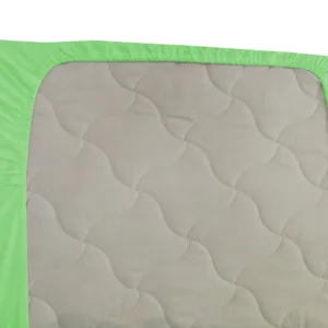 Cearceaf verde KidsDecor cu elastic din bumbac 60 x 85 cm