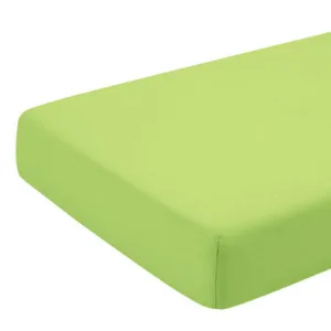Cearceaf verde KidsDecor cu elastic din bumbac 70x110 cm