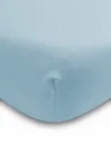 Cearsaf cu elastic din vascoza de bambus Sensillo 140x70 cm albastru