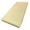 Cearsaf cu elastic pe colt 120x60 cm Buline albe pe crem