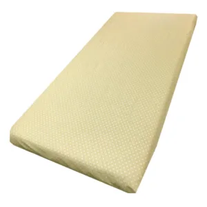 Cearsaf cu elastic pe colt 140x70 cm Buline albe pe crem