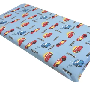 Cearsaf cu elastic pe colt 140x70 cm Cars