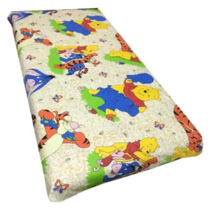 Cearsaf cu elastic pe colt 140x70 cm Distractie cu Aiurila crem
