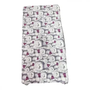 Cearsaf cu elastic pe colt 140x70 cm Ursuleti de plus