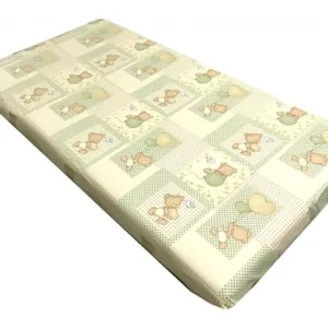 Cearsaf cu elastic roata 120x60 cm Ursuleti pe bej