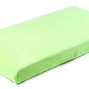 Cearsaf de bumbac jersey cu elastic Sensillo 120x60 cm verde