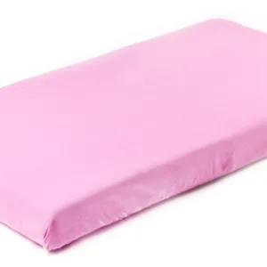 Cearsaf de bumbac jersey cu elastic Sensillo 140x70 cm roz