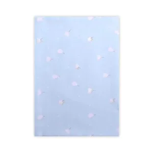 Cearsaf de pat Lorelli Classic 150 x 100 cm Train Blue