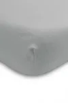 Cearsaf din bumbac Sensillo Jersey Deluxe Gri 120x60 cm cu elastic roata