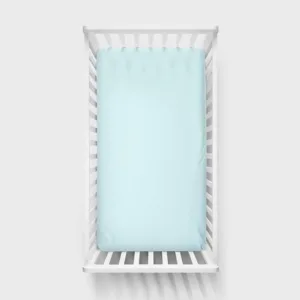 Cearsaf din bumbac jersey cu elastic pe contur 120x60x15 cm blue