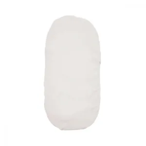 Cearsaf din velur cu elastic pentru carucior 90x50 cm Twins Alb