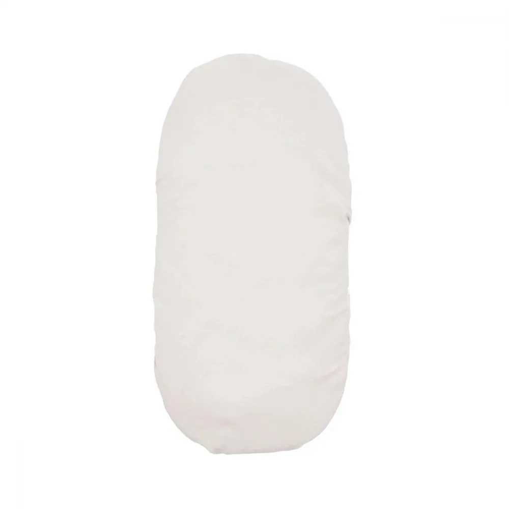 Cearsaf din velur cu elastic pentru carucior 90x50 cm Twins Alb