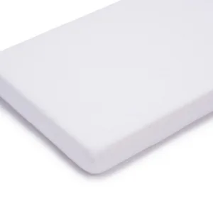 Cearsaf impermeabil pentru saltea cu elastic pe contur bumbac jersey 160x200 cm alb