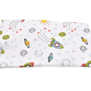 Cearsaf pat 90x200x10 cm bumbac model rachete