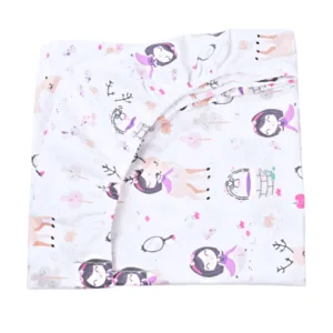 Cearsaf patut 120x60 cm bumbac model fetite