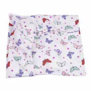 Cearsaf patut 120x60 cm bumbac model fluturasi multicolori