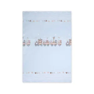 Cearsaf pilota Lorelli Classic 140 x 95 cm Train Blue