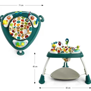 Centru de activitati 360 Milly Mally Bounzee Green functie Saritor si inaltime reglabila