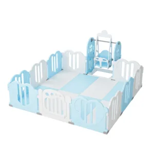 Centru de joaca Nichiduta Garden Love Fence Albastru 2 in 1 Pliabil