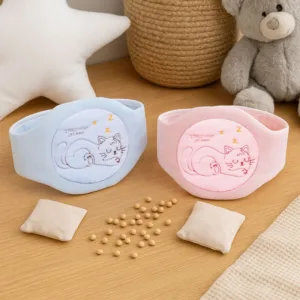 Centura anticolici cu samburi de cirese RedLine Burticel Roz utilizare versatila cald sau rece