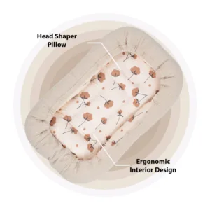 Co-sleeper anti-reflux Teddy Cream SeviBebe