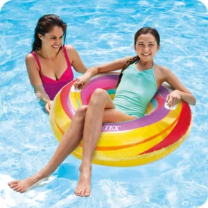 Colac gonflabil cu manere Intex 91 cm Multicolor