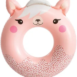 Colac gonflabil pentru inot 84cm x 76cm Animalut Roz