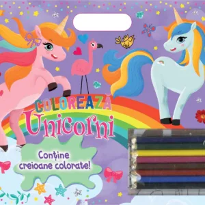 Coloreaza - Unicorni (contine creioane)