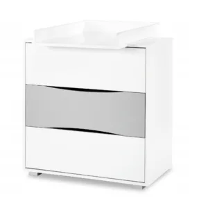 Comoda copii de infasat Nati gri alb