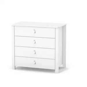 Comoda cu 4 sertare si manere din piele Veres 900 Monaco