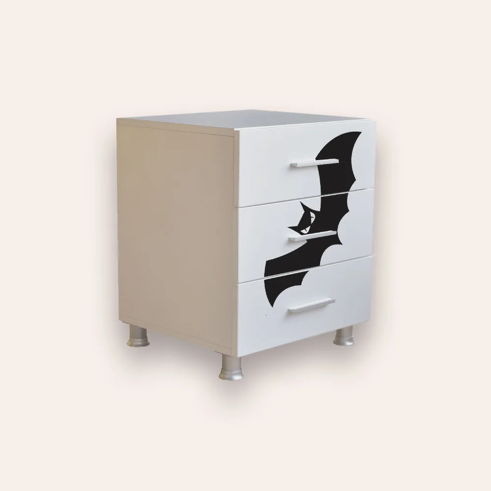 Comoda pentru copii CameraMagica Batman alb