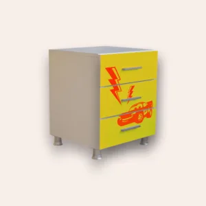 Comoda pentru copii CameraMagica Cars Race galben