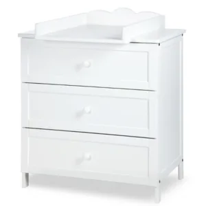 Comoda pentru infasat Klups Oliver alb