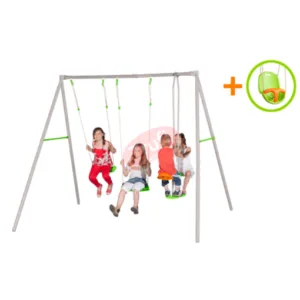 Complex de 3 leagane pentru 4 copii Paulo