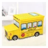 Cos Ecotoys pentru depozitarea jucariilor Autobuz scolar