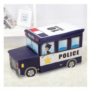 Cos Ecotoys pentru depozitarea jucariilor Politie