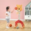 Cos de baschet multifunctional Nichiduta Garden Bear Red 3 in 1 cu Poarta fotbal