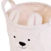 Cos depozitare Childhome 40x40x40 cm Teddy alb
