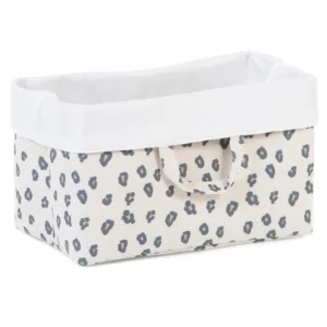 Cos depozitare panza Childhome 32x20x20 cm Leopard