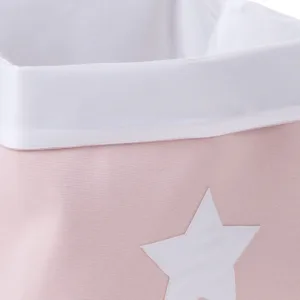 Cos depozitare panza Childhome 32x32x29 cm Roz