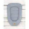 Cosulet pentru bebelusi Qmini Jeans Baby Nest 55x75 cm