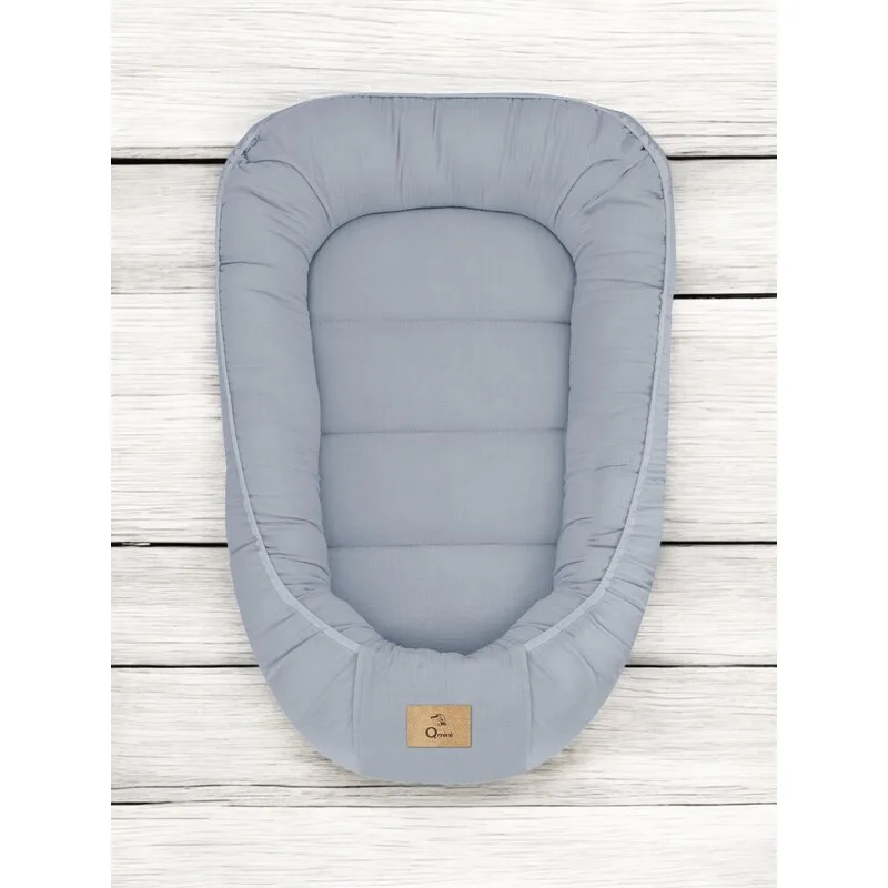 Cosulet pentru bebelusi Qmini Jeans Baby Nest 55x75 cm