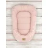 Cosulet pentru bebelusi Qmini Powder Pink Baby Nest 55x75 cm