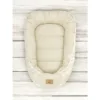 Cosulet pentru bebelusi Qmini Warm beige Baby Nest 55x75 cm
