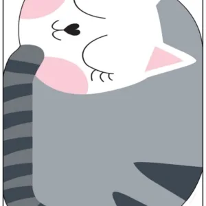 Covor antiderapant pentru copii Big Cat 100 x160 cm