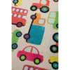 Covor antiderapant pentru copii Cars Ekru 100x150 cm