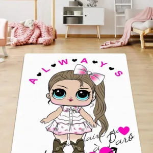 Covor antiderapant pentru copii Doll 150x200 cm